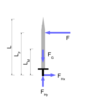 Free Body Diagram of the Sword